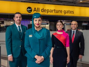 Oman Air and Qantas cabin crew