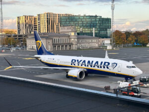 Ryanair Boeing 737 at Tallinn Airport
