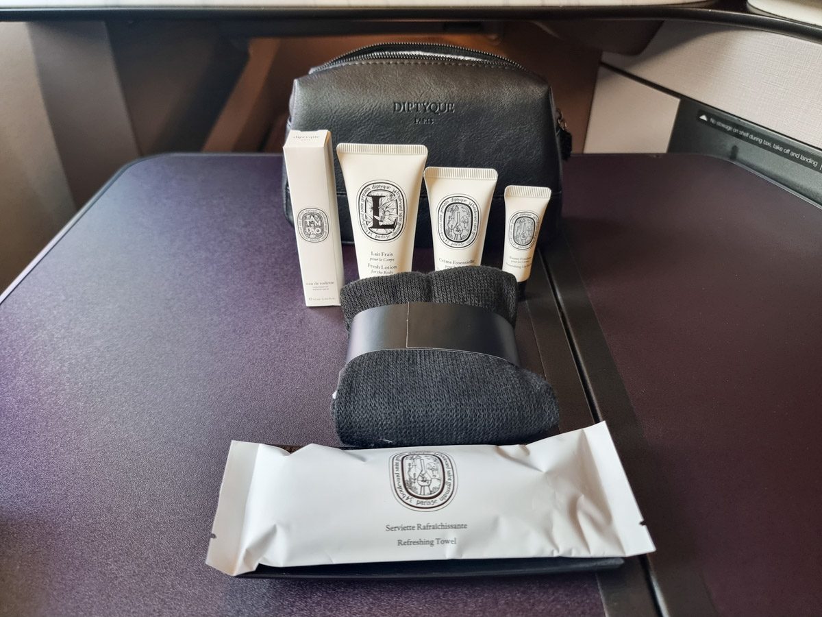 Qatar Airways Business Class amenity kit