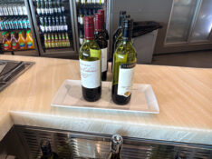Virgin Australia lounge wine