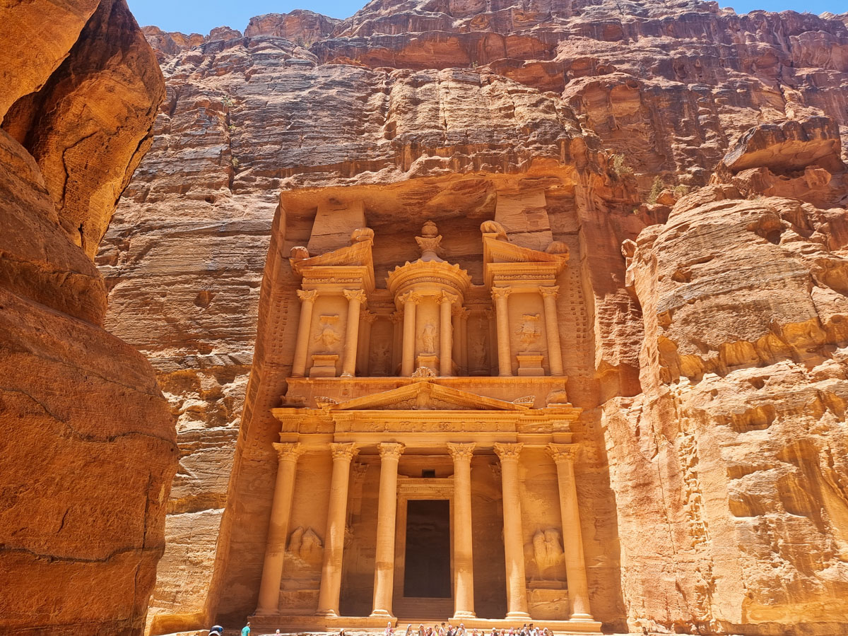 The treasury building at Petra