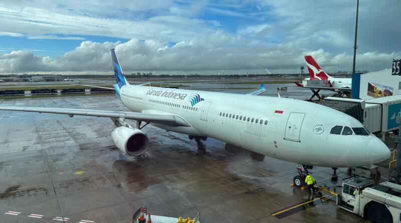 Garuda Indonesia Airbus A330 at Sydney Airport