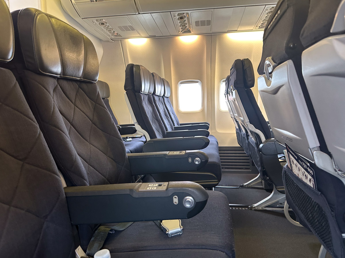 The last rows of Qantas 737 Economy Class