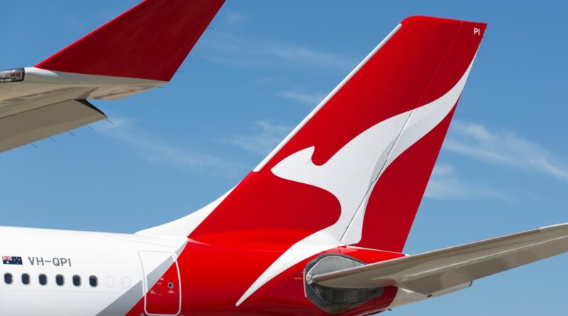 Tail of a Qantas A330-300