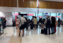 Qantas boarding queue at Sydney Airport T3