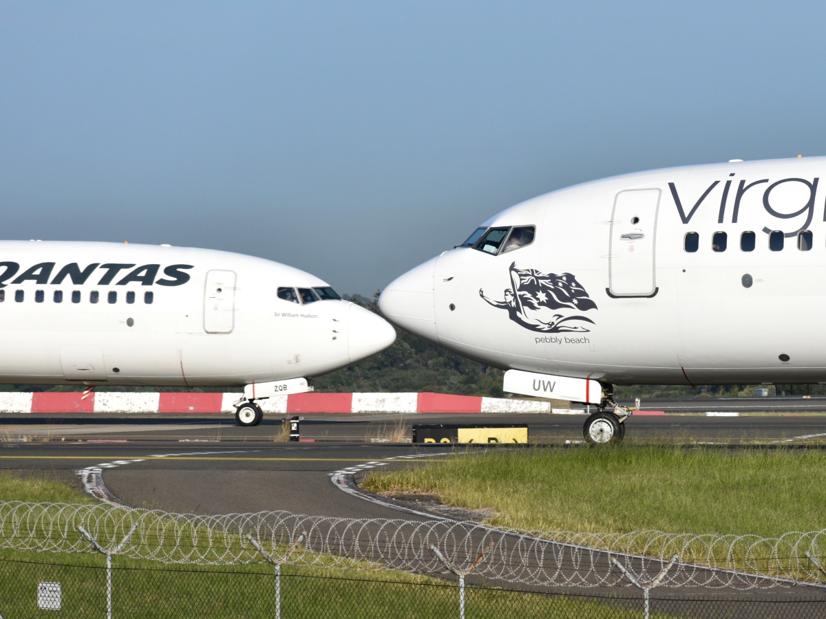 Virgin Australia and Qantas Boeing 737s