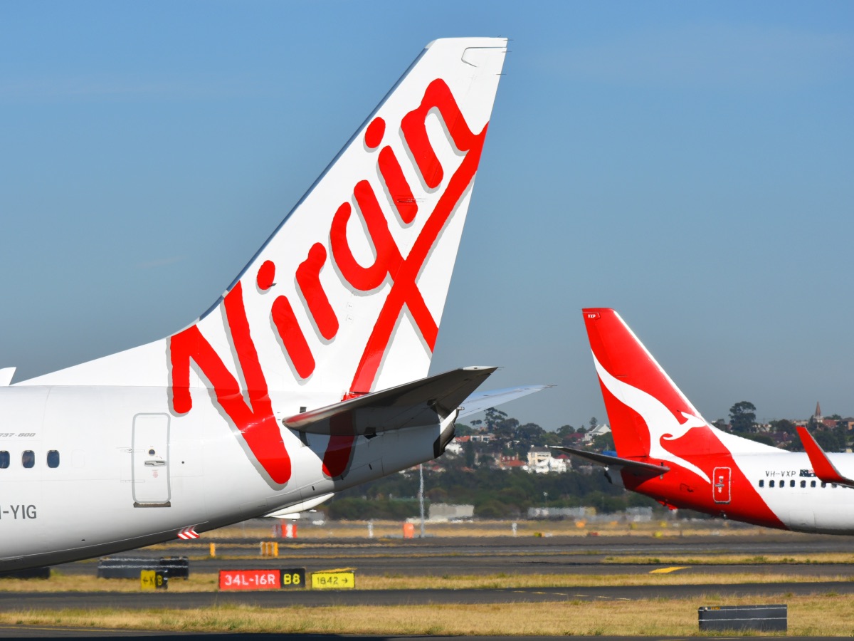 Virgin Australia and Qantas Boeing 737s