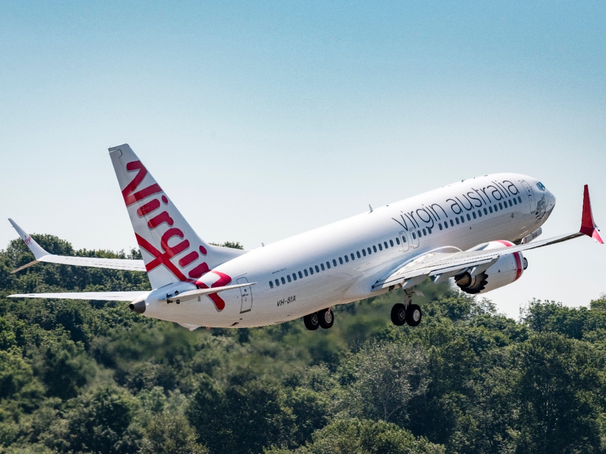 A Virgin Australia Boeing 737-8 MAX