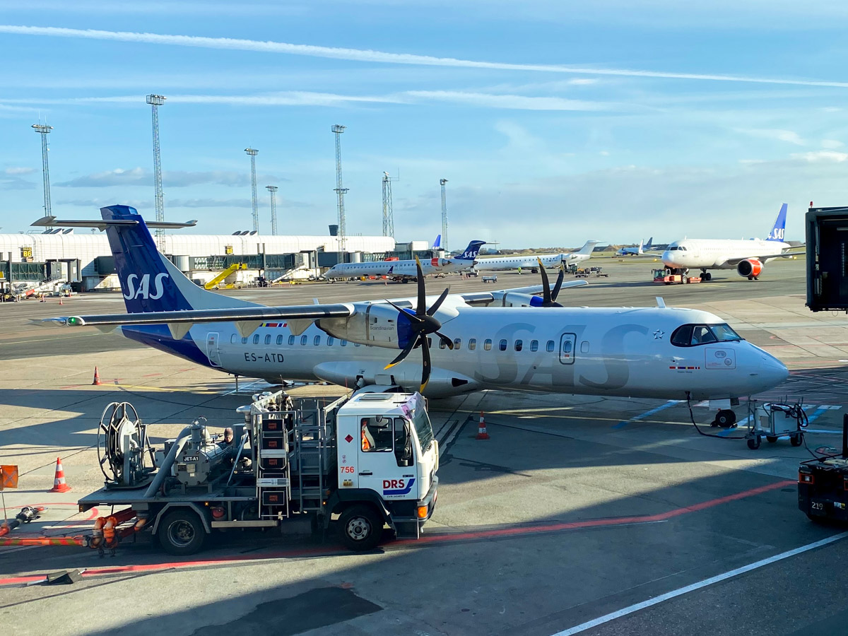 SAS ATR-72 (operated by Xfly) at Copenhagen Airport