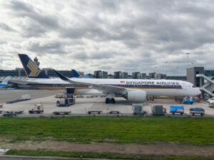 Singapore Airlines Airbus A350-900 in Amsterdam