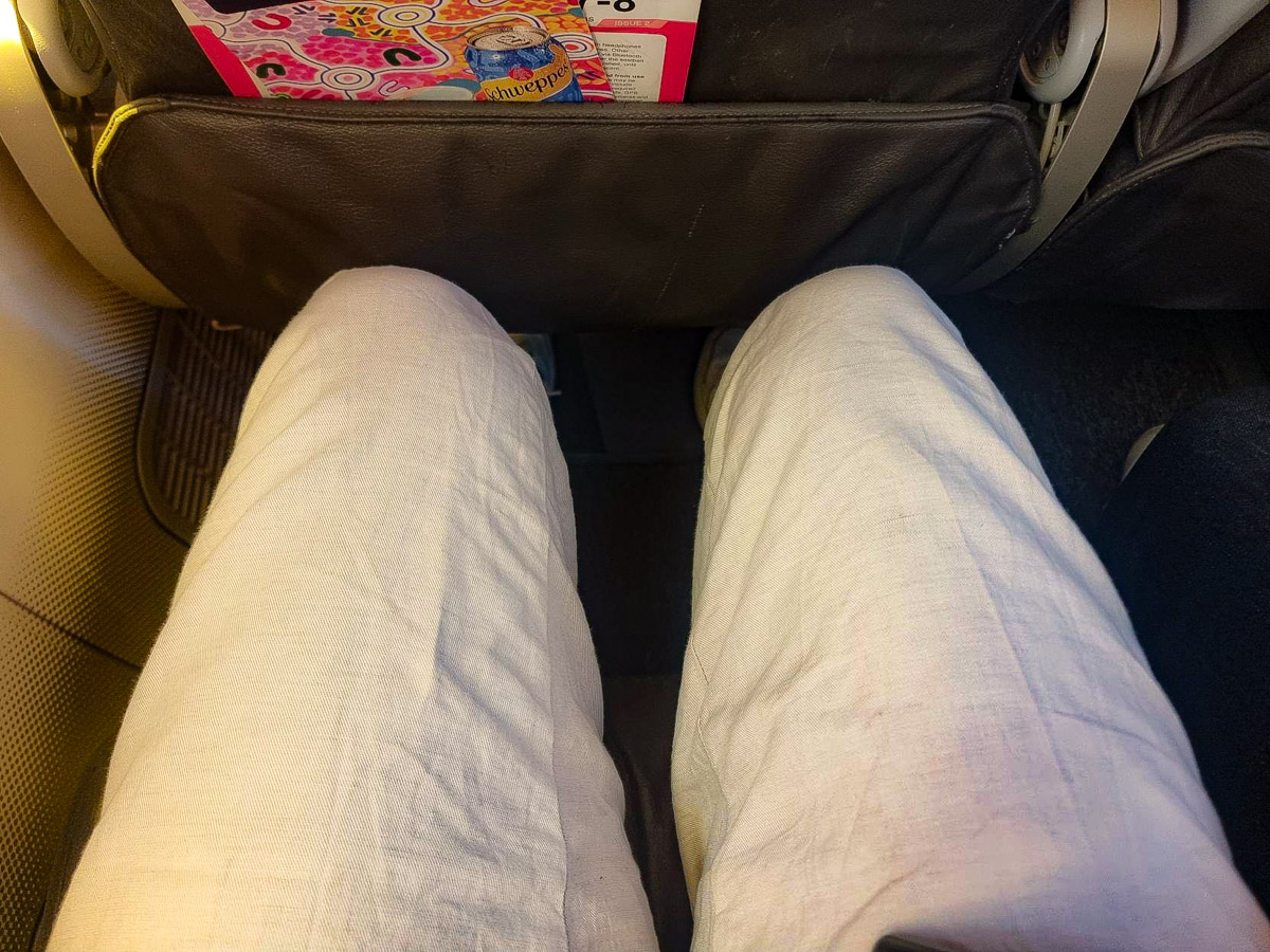 Legroom in Economy Class on a Jetstar 787