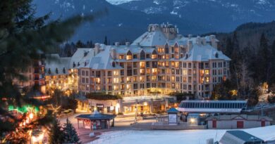 The exterior of the Pan Pacific Whistler, part of the Global Hotels Alliance