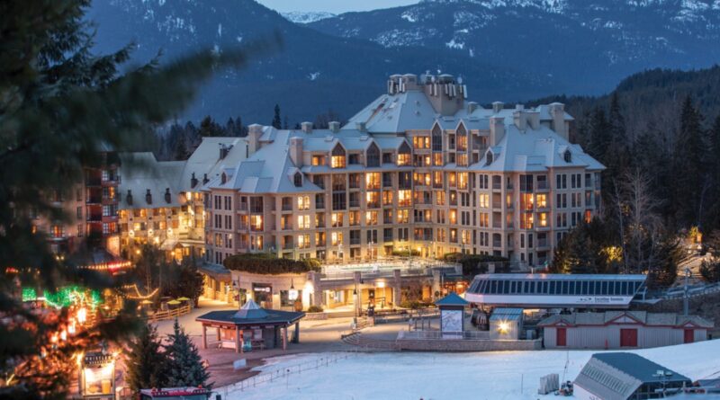 The exterior of the Pan Pacific Whistler, part of the Global Hotels Alliance