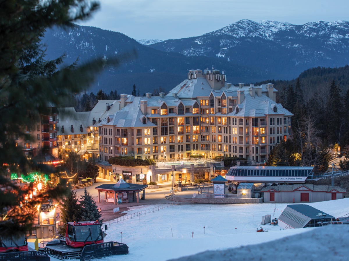 The exterior of the Pan Pacific Whistler, part of the Global Hotels Alliance