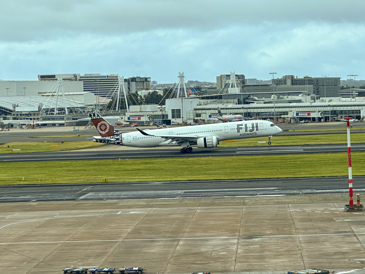 Fiji Airways A350 lands at Sydney Airport