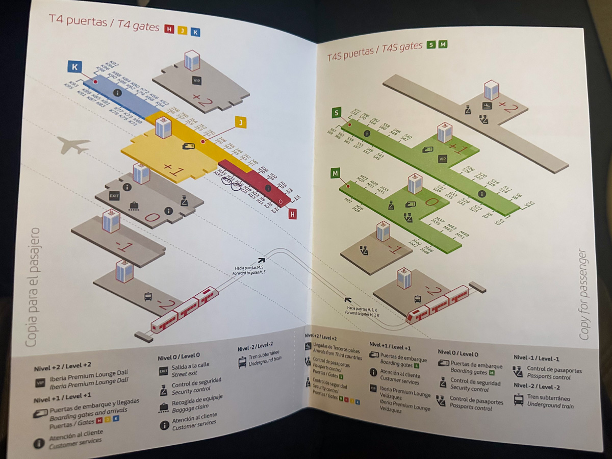 Iberia MAD T4 connection map