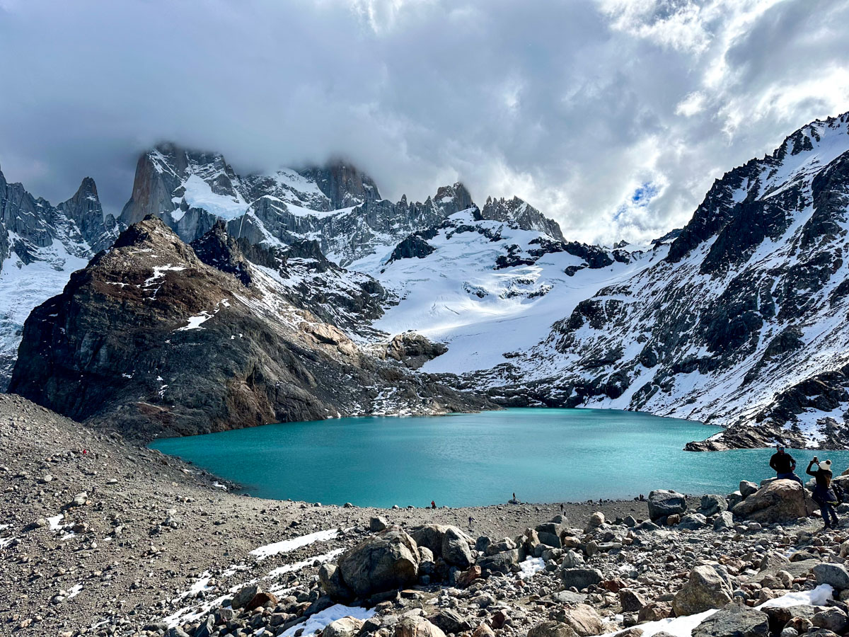 Laguna de los Tres, at the foot of Fitz Roy mountain in Patagonia