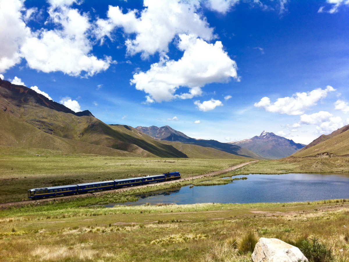 PeruRail's luxury train service from Cusco to Puno crossing the Andes