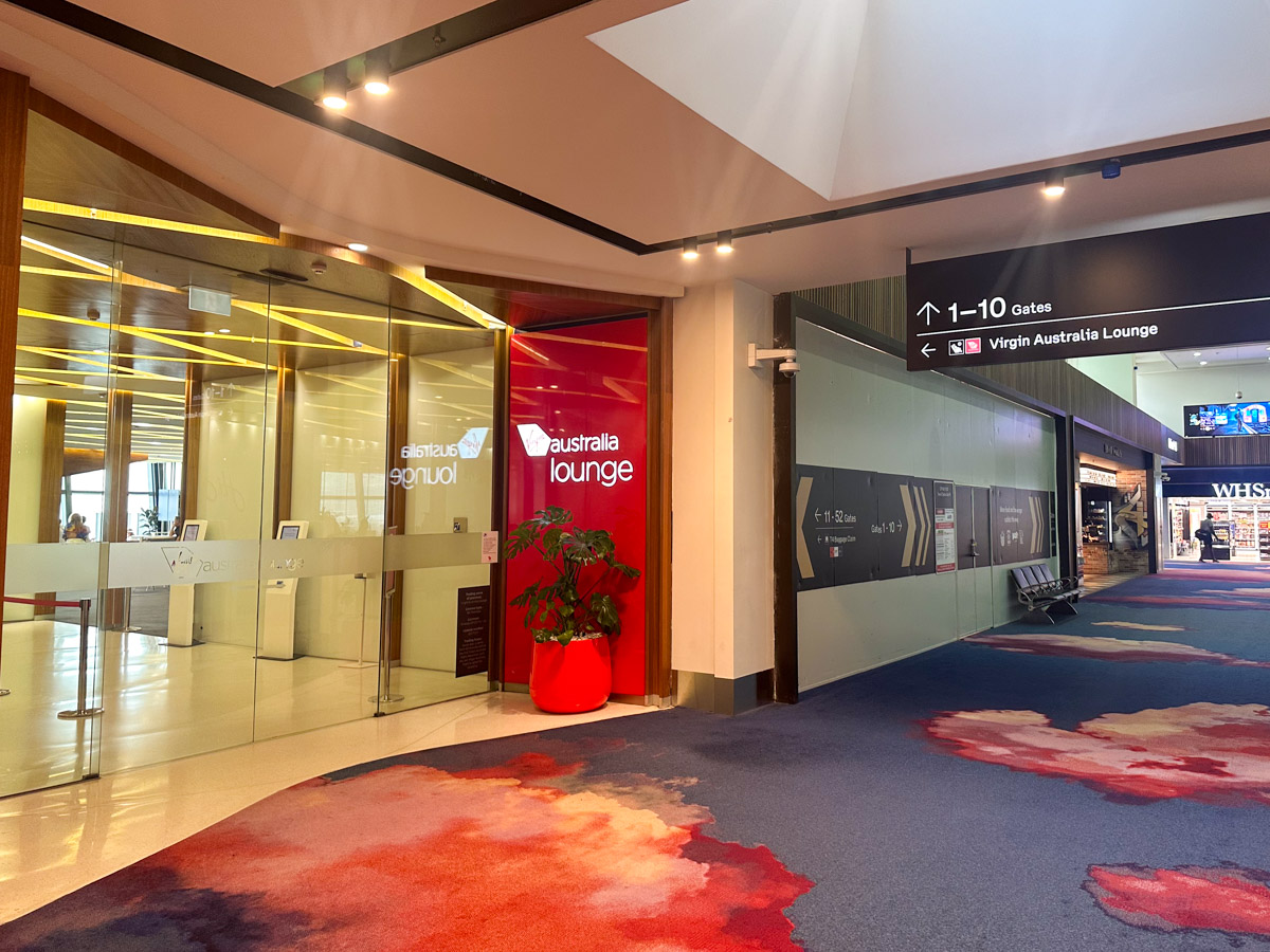 Entry to the Virgin Australia Lounge at Melbourne Airport Terminal 3