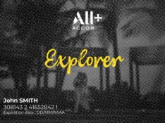 ALL Accor+ Explorer (Accor Plus) membership card