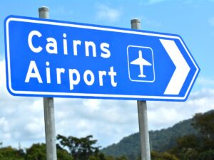 Cairns Airport sign