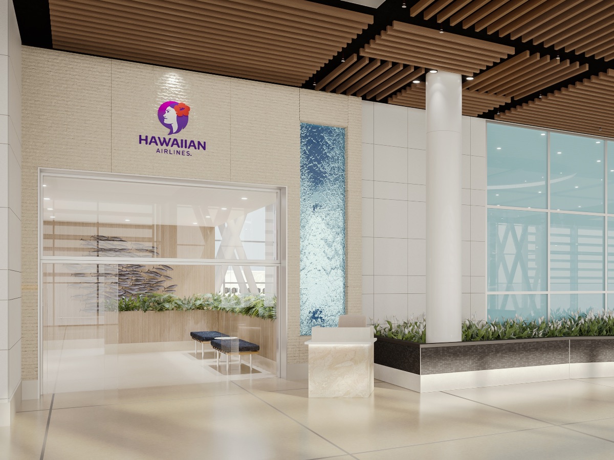 Hawaiian Airlines Premium Lounge at HNL, scheduled to open in 2027