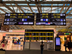 Bangkok Airport terminal signage