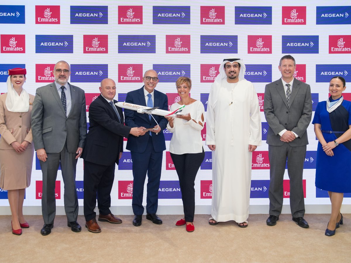 Emirates and Aegean executives