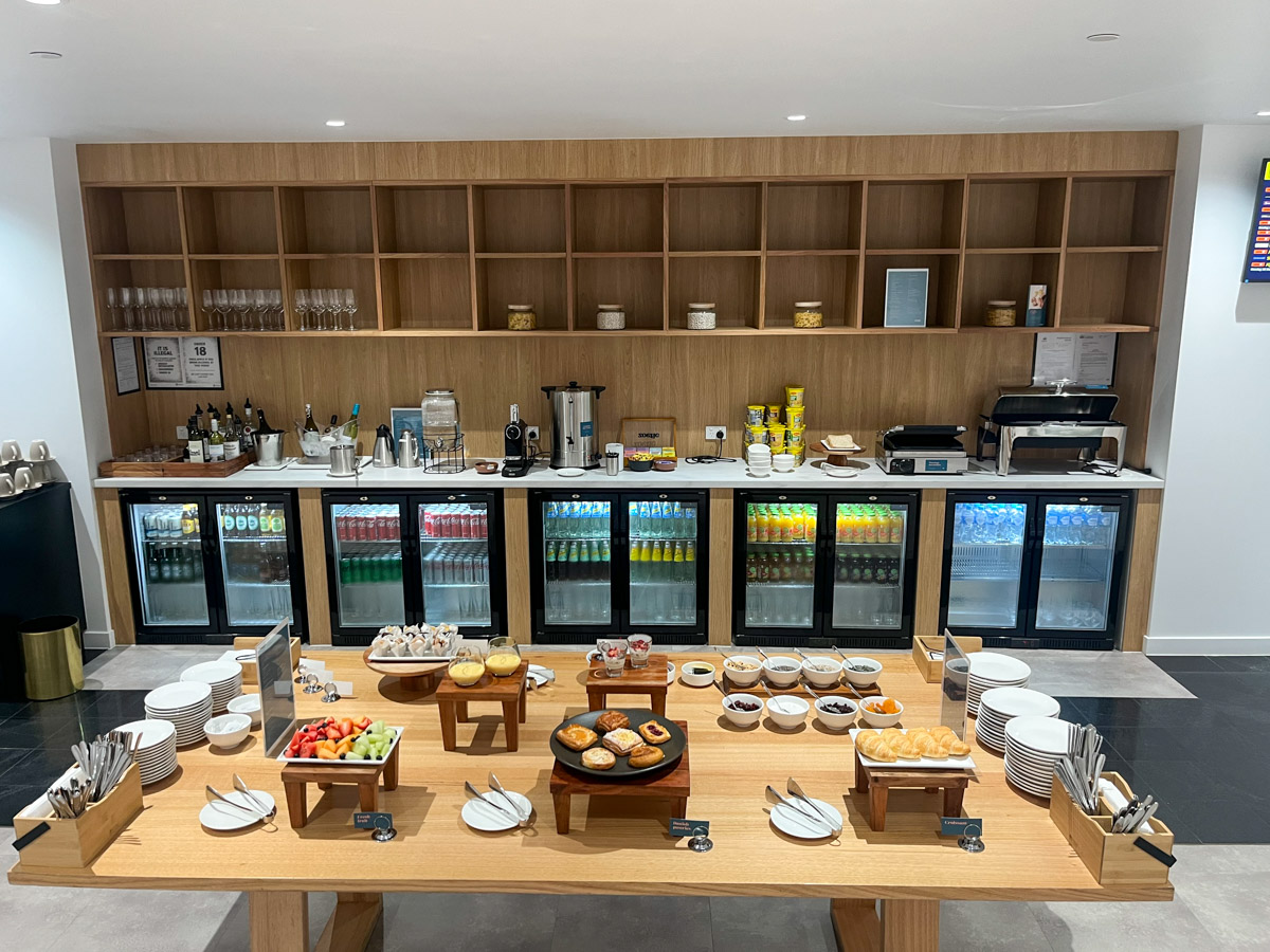 Buffet in the Escape Lounge in Cairns (CNS) international terminal