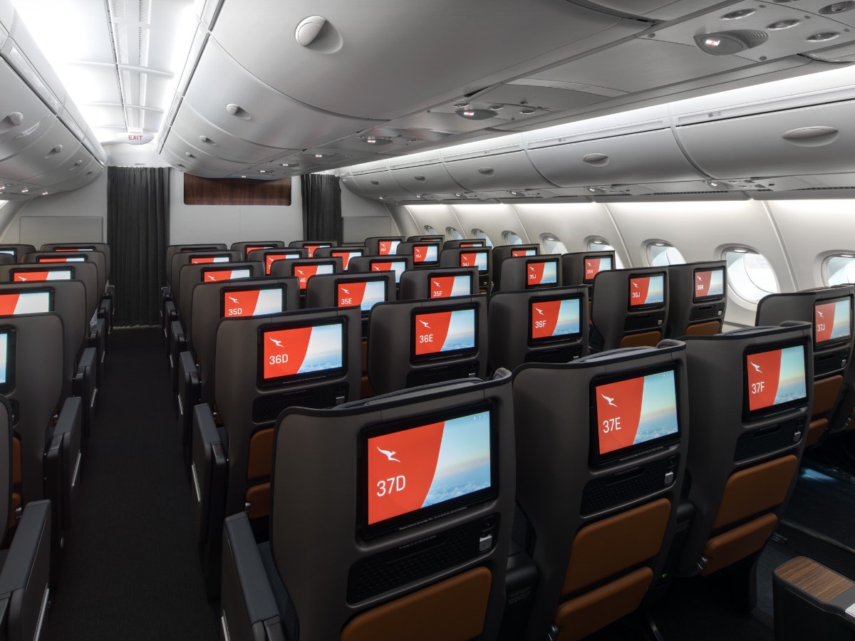 Qantas A380 Premium Economy cabin