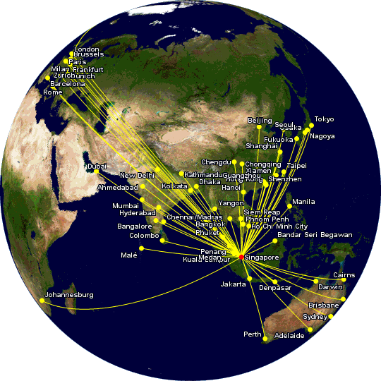 Singapore Airlines routes included in the Spontaneous Escapes promo for June 2025