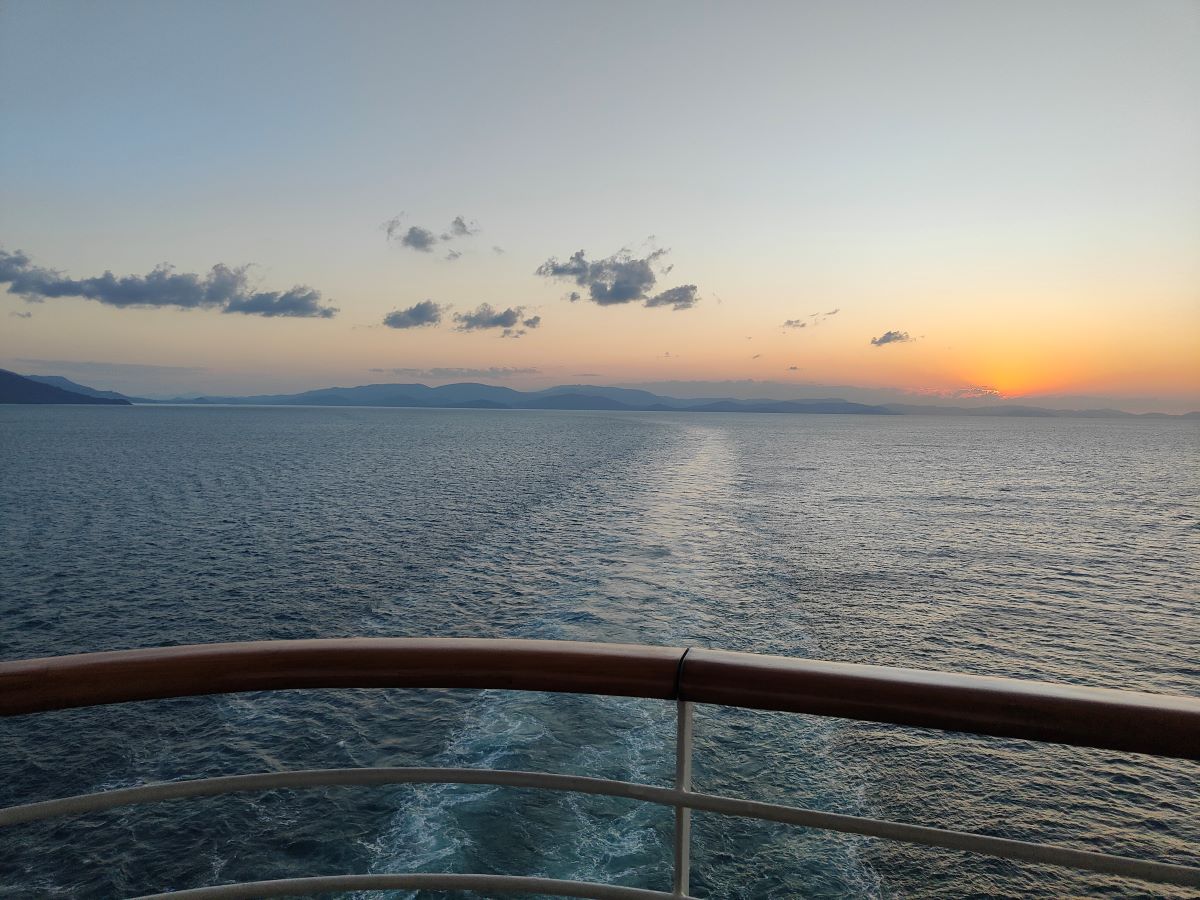 Carnival Cruise Stern Sunset