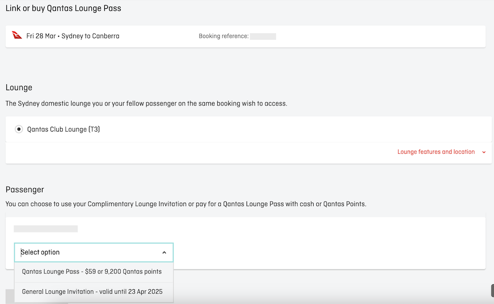 Qantas Club day pass available to purchase for Sydney Airport domestic lounge
