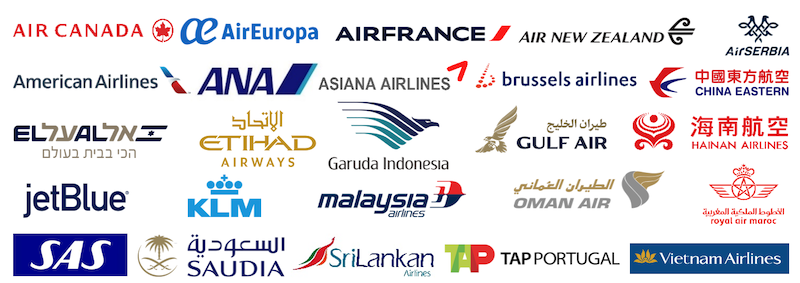 Etihad Guest partner airlines: Air Canada, Air Europa, Air France, Air New Zealand, Air Serbia, American Airlines, ANA, Asiana, Brussels Airlines, China Eastern, EL AL Israel Airlines, Etihad Airways, Garuda Indonesia, Gulf Air, Hainan Airlines, JetBlue, KLM, Malaysia Airlines, Oman Air, Royal Air Maroc, SAS, Saudia, SriLankan Airlines, TAP Air Portugal and Vietnam Airlines