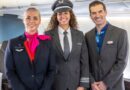 Qantas and Hawaiian Airlines crew on board a Hawaiian A330