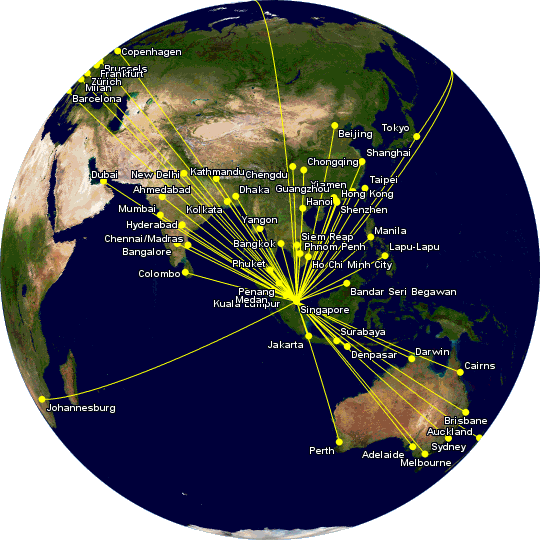 Singapore Airlines routes included in the Spontaneous Escapes promo for July 2025