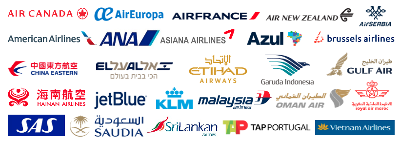 Etihad Guest partner airlines: Air Canada, Air Europa, Air France, Air New Zealand, Air Serbia, American Airlines, ANA, Asiana, Azul Brazilian Airlines, Brussels Airlines, China Eastern, EL AL Israel Airlines, Etihad Airways, Garuda Indonesia, Gulf Air, Hainan Airlines, JetBlue, KLM, Malaysia Airlines, Oman Air, Royal Air Maroc, SAS, Saudia, SriLankan Airlines, TAP Air Portugal and Vietnam Airlines