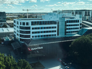 Qantas headquarters building in Mascot