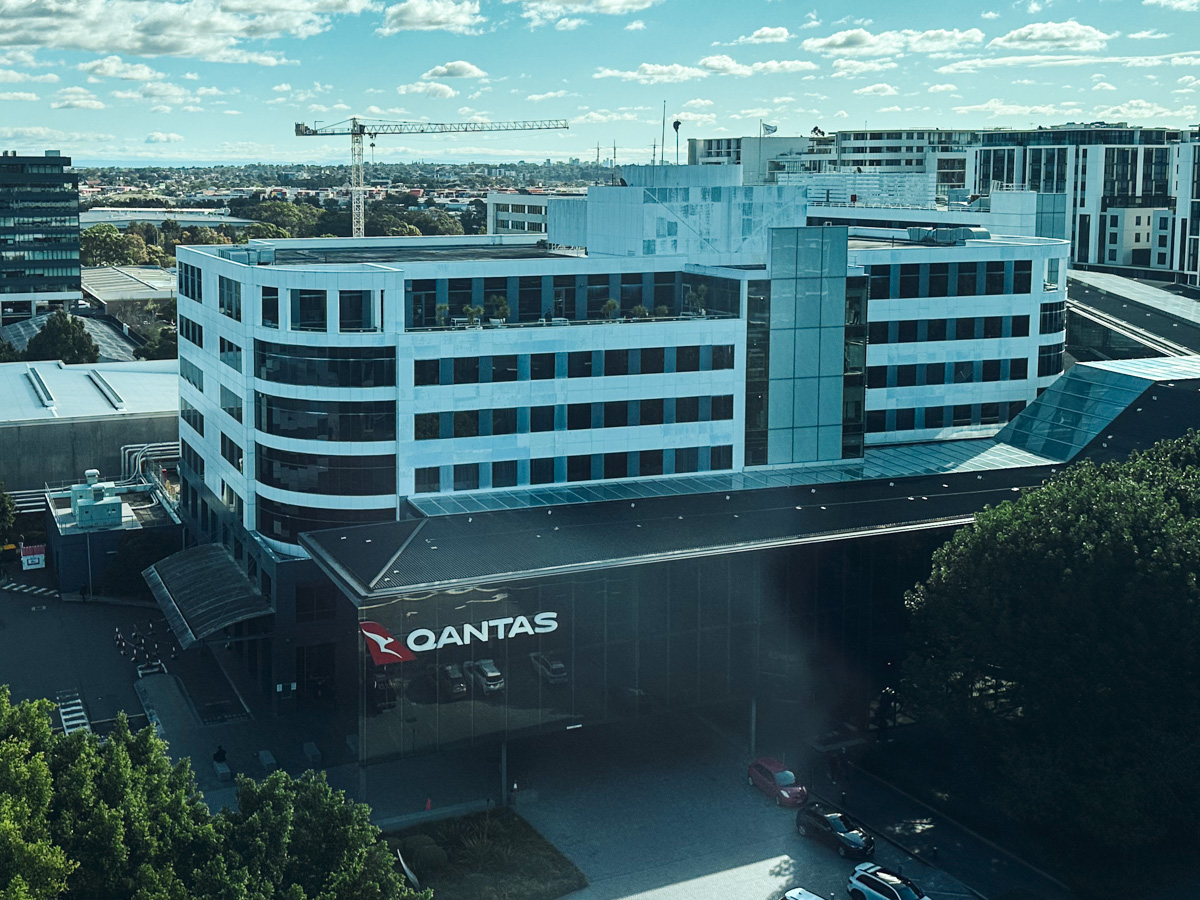 Qantas headquarters building in Mascot