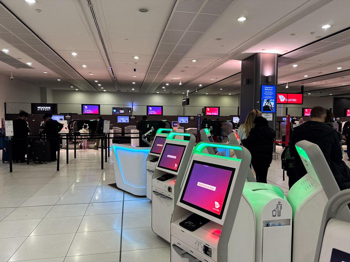 Virgin Australia check-in at Terminal 3 of Melbourne Airport