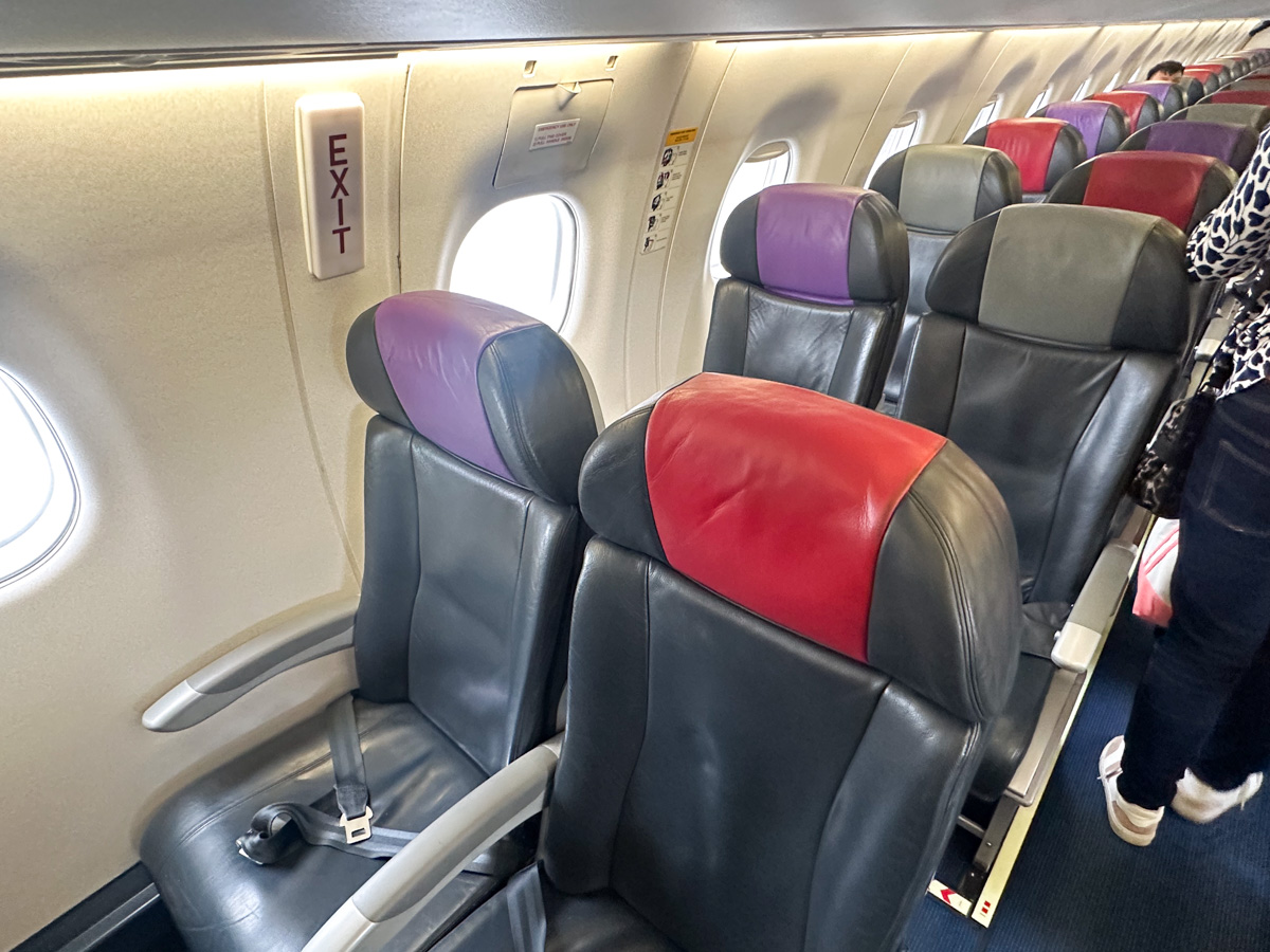 Airlink E190 Economy Class seats including exit row