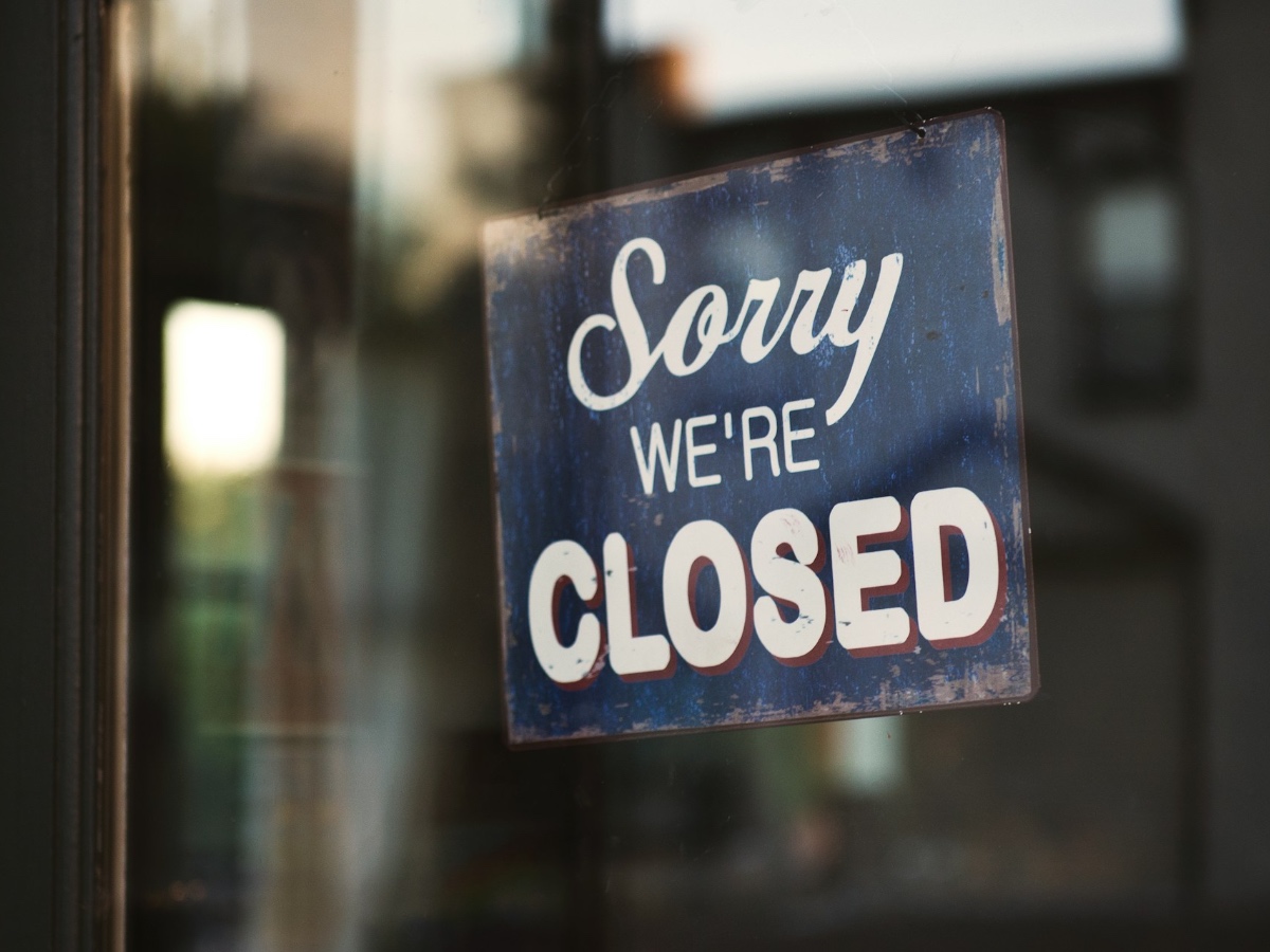 closing down