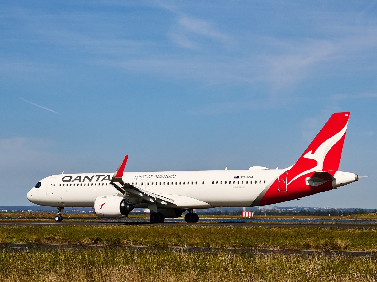 Qantas A321XLR at Sydney Airport