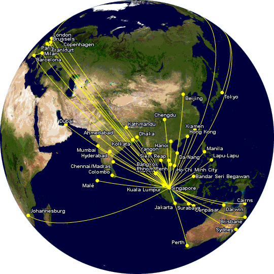 Singapore Airlines routes included in the Spontaneous Escapes promo for October 2025