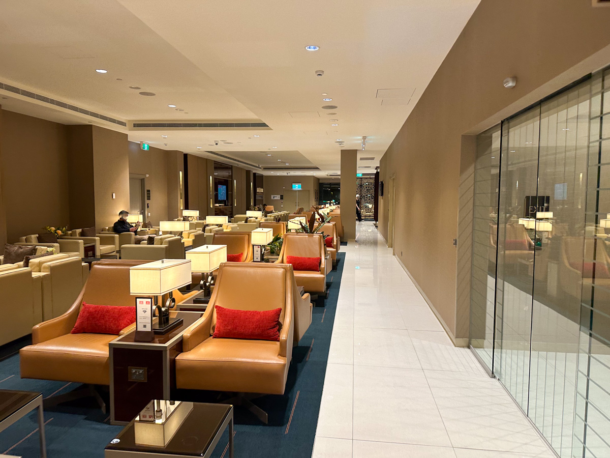 The Emirates Lounge in Melbourne Airport