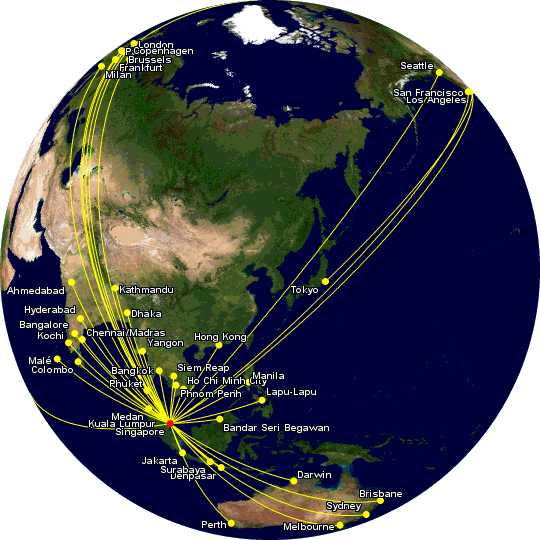 Singapore Airlines routes included in the Spontaneous Escapes promo for November 2025