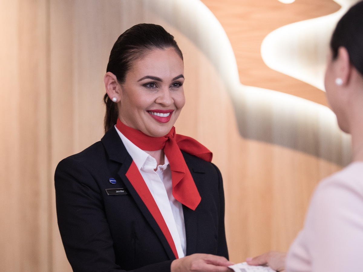 Qantas international Business lounge in Perth