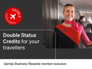 Qantas double status credits offer for Business Rewards members