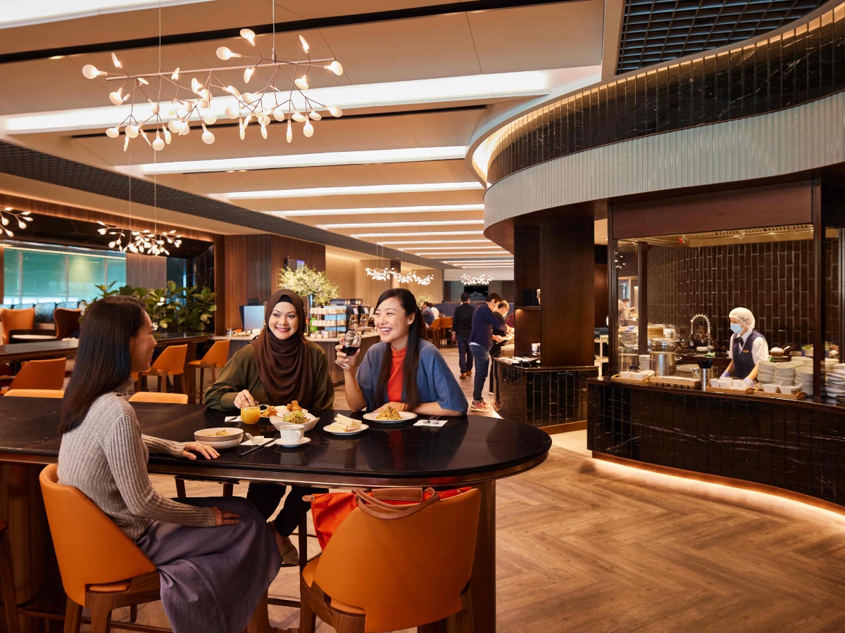 The SilverKris Business Lounge at Singapore Changi Airport Terminal 3