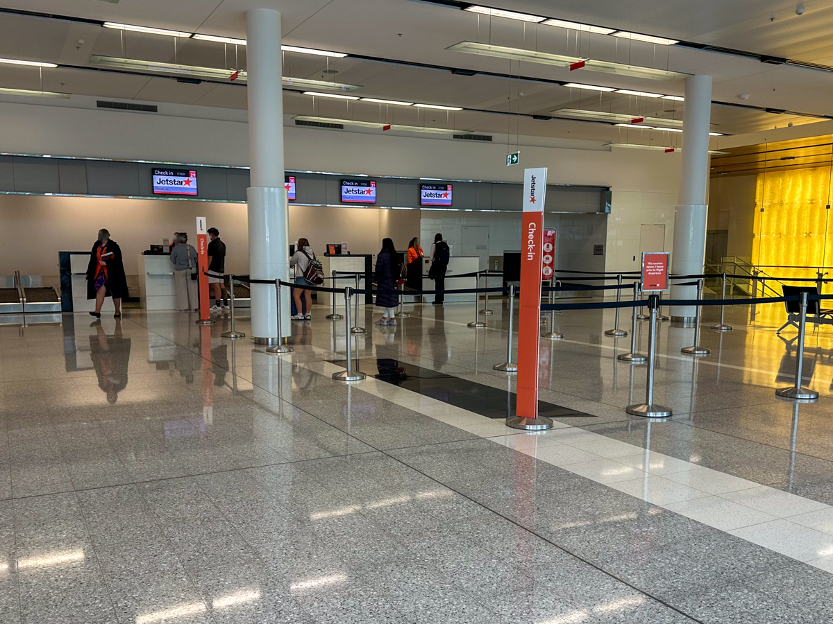 There was no queue to check-in with Jetstar at Canberra Airport